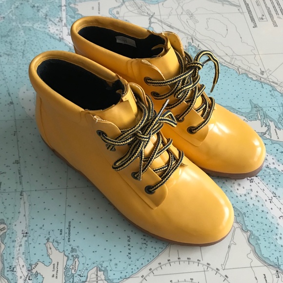 Lands' End Shoes - Land's End Yellow Duck Boots